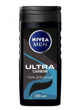 Гель для душа Nivea Men Ultra Carbon чоловічий з кам'яною сіллю, 250 мл